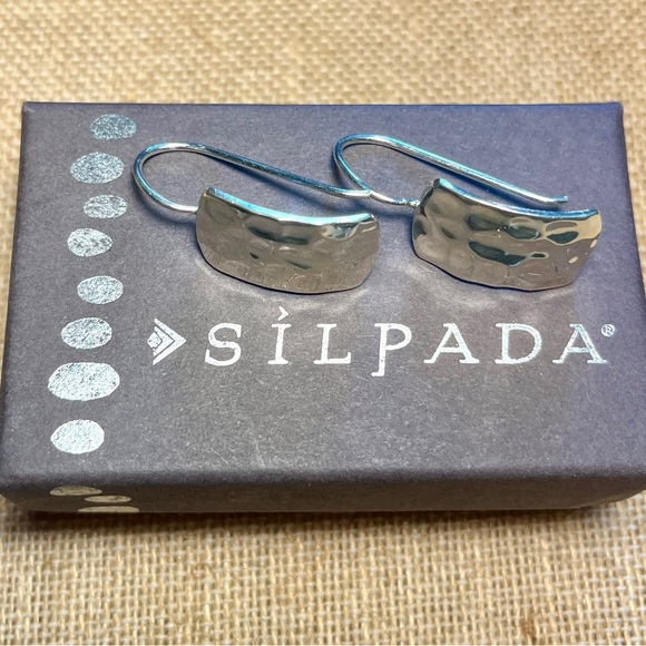 Silpada Hammered Drop Earrings - Picture 6 of 8